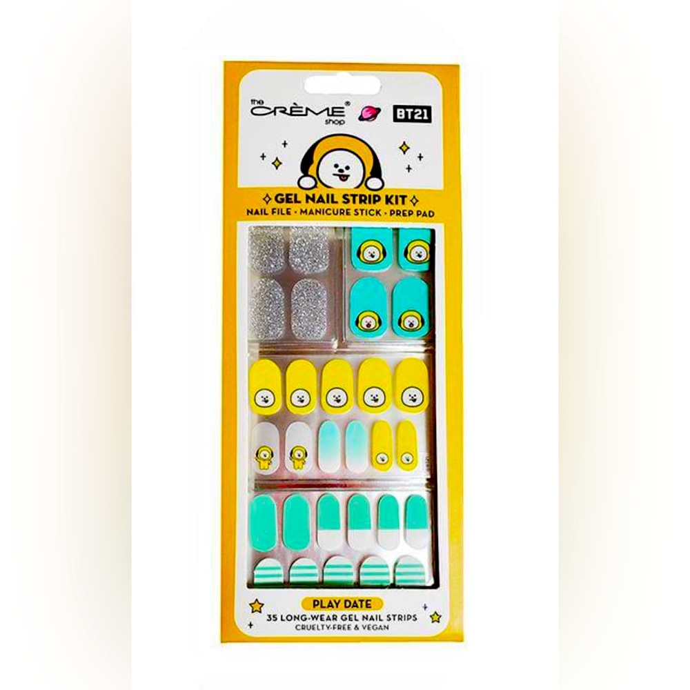 The Crème Shop BT21: Chimmy Play Date Gel Nail Strips (Set of 35)